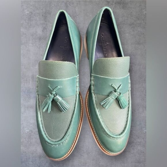 Cole Haan Men's South St Tassel Loafers – Botanical Green - Picture 2 of 7